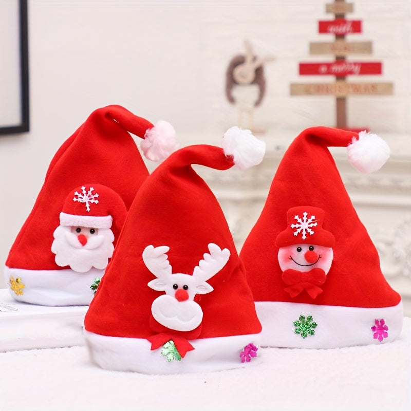 Christmas Hat Snowman Deer Horn Party Decoration