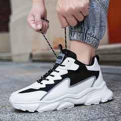 Men's Breathable Chunky Sneakers For Jogging Gym