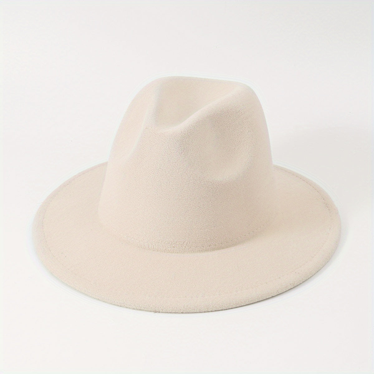 Y2K Wide Brim Jazz Hat Candy Fedora Cap Cowboy Cowgirl Felt Hats