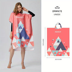 Quick Drying Hooded Beach Towel Microfiber Beach Towel With Hood