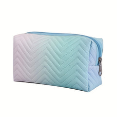 Waterproof Ombre Makeup Bag for Women Portable Travel Cosmetic Bag