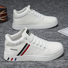 PLUS SIZE Men's Solid Skate Shoes Comfy Non Slip Casual Lace Up Sneakers