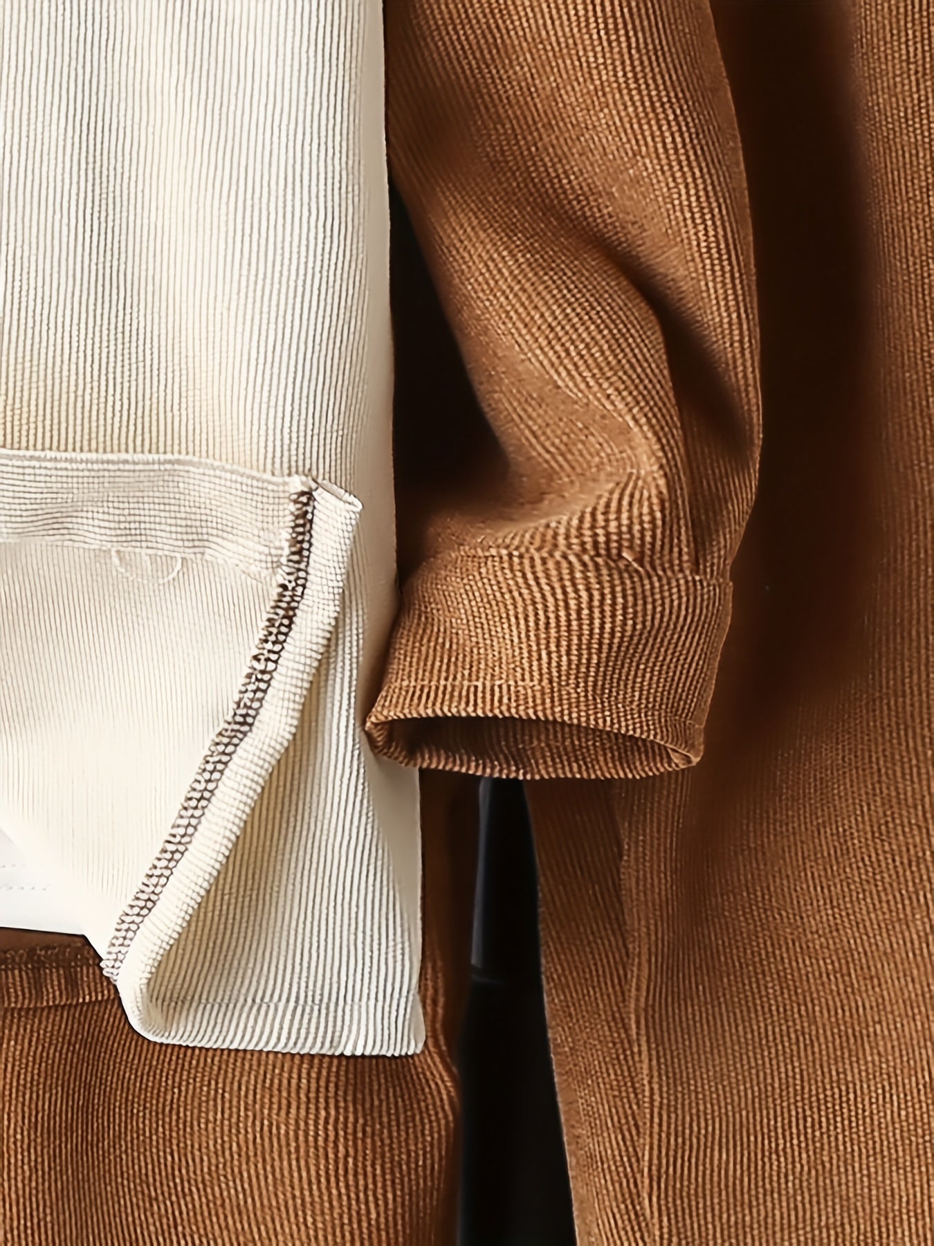 Boy's Corduroy Shirt & Sweatpants Set Long Sleeve Top Outfits