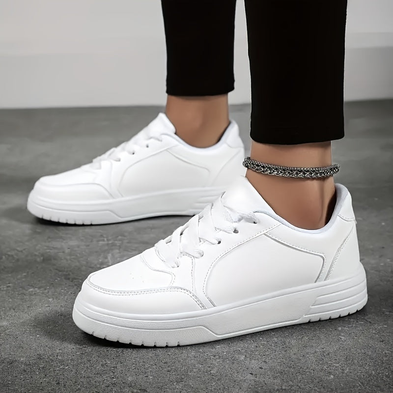 Women's Solid Casual Skate Shoes Lightweight Low Top Sport Shoes