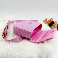 Casual Quilted Square Waist Bag For Girls