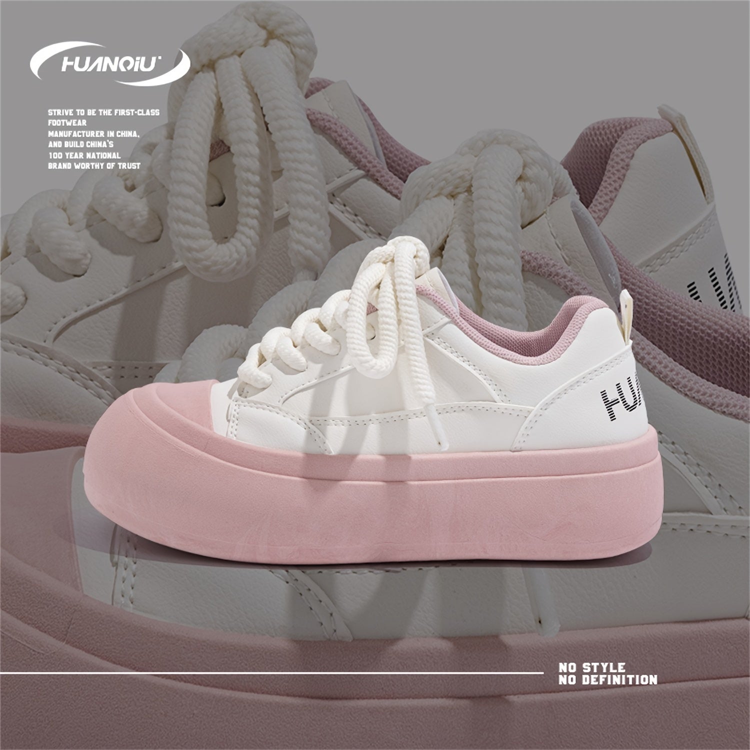 Women's Letter Graphic Board Shoes Non slip Height Increased Sports Sneakers