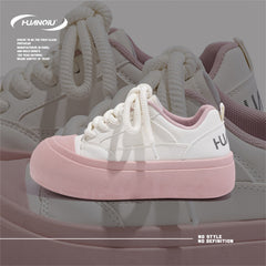 Women's Letter Graphic Board Shoes Non slip Height Increased Sports Sneakers