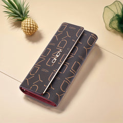 Classic Women's Long Wallet Snap Closure Handbag Style Organizer