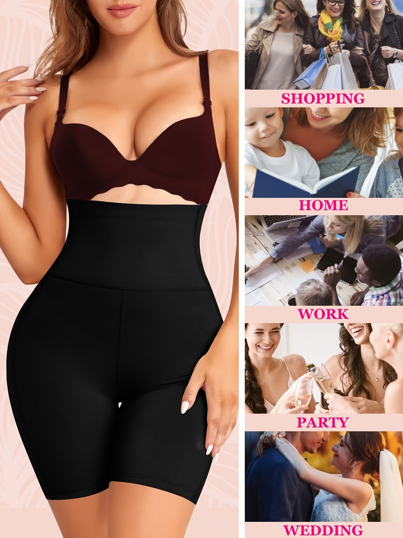 High Waist Tummy Control Butt Lifting Panties Thigh Slim Pants