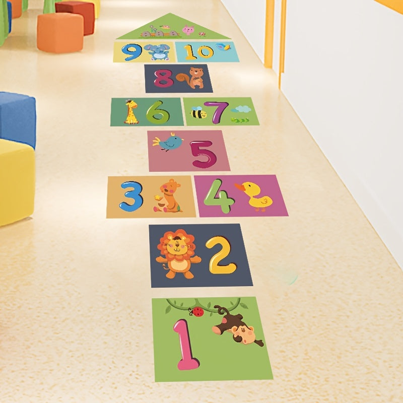 Cartoon Number Wall Stickers for Fun Kids Bedroom