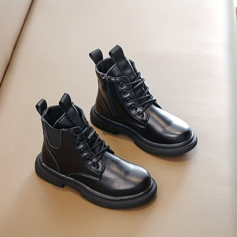 Girls Kids Ankle Boots Comfortable Non Slip Zipper Indoor Outdoor Autumn Winter