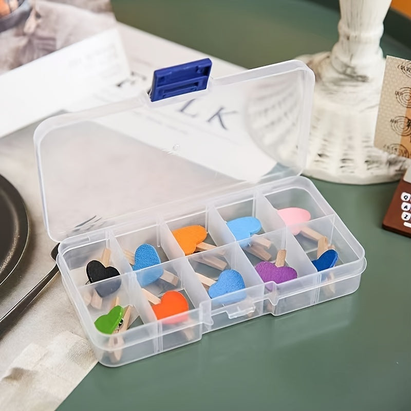 Jewelry Storage Box 10 Grids Plastic Storage Box