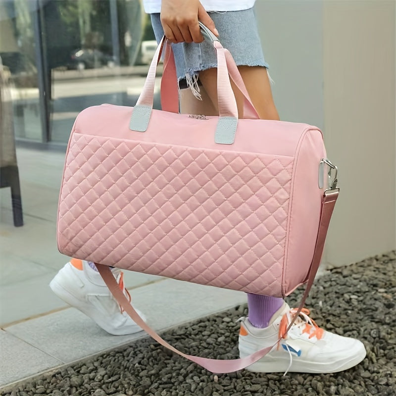 Large Capacity Workout Gym Bag for Men & Women Travel Duffel Shoulder Strap