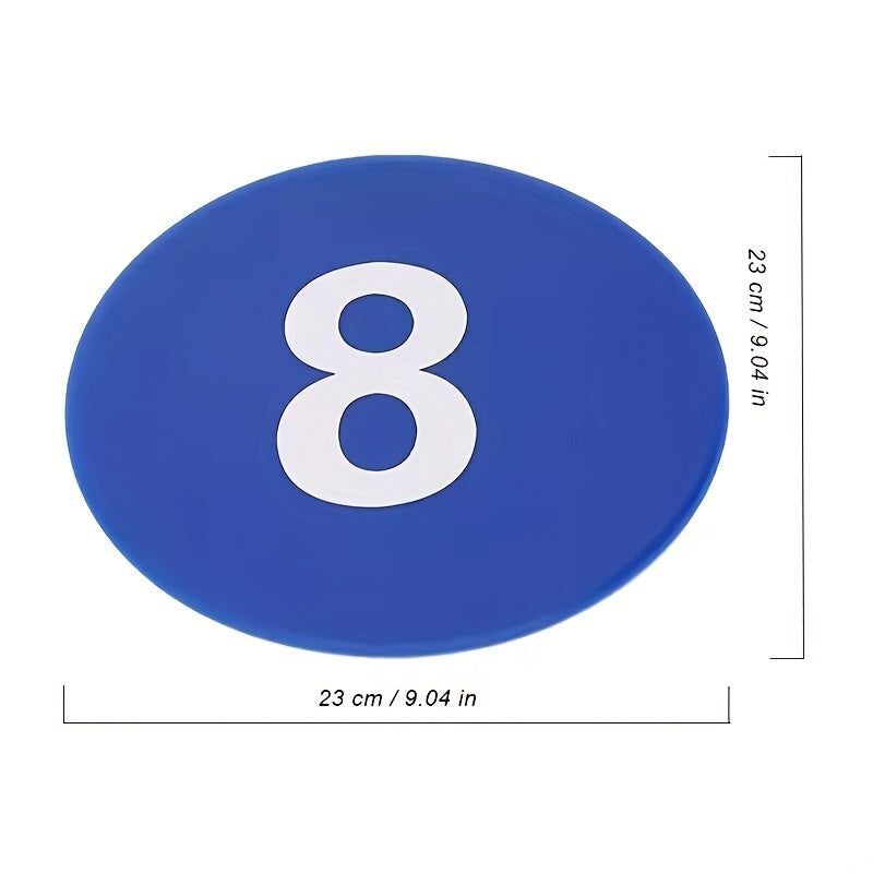 10pcs Numbered Spot Markers Cones 1-10 Agility Training