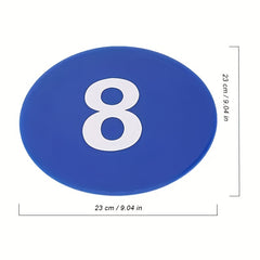 10pcs Numbered Spot Markers Cones 1-10 Agility Training