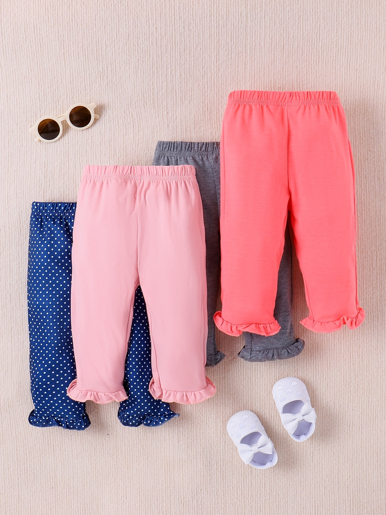 Baby Boys Girls Multicolor Trousers Multipack Casual Pants