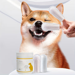 Pet Teeth Cleaning Finger Cover Wipes