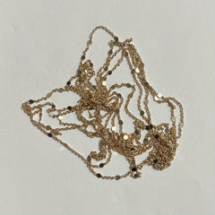 Sequins Chain Necklace 199 Golden Silvery Metal Copper DIY