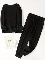 Floral Butterfly Lounge Set Long Sleeve Top & Joggers Paj