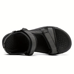 Men's Open Toe Hook And Loop Sandals Non Slip Comfortable Beach Shoes