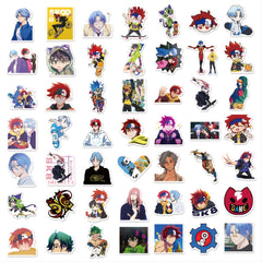 50sheets Anime Cartoon Graffiti Sticker for Ipad Luggage Car Notebook Computer
