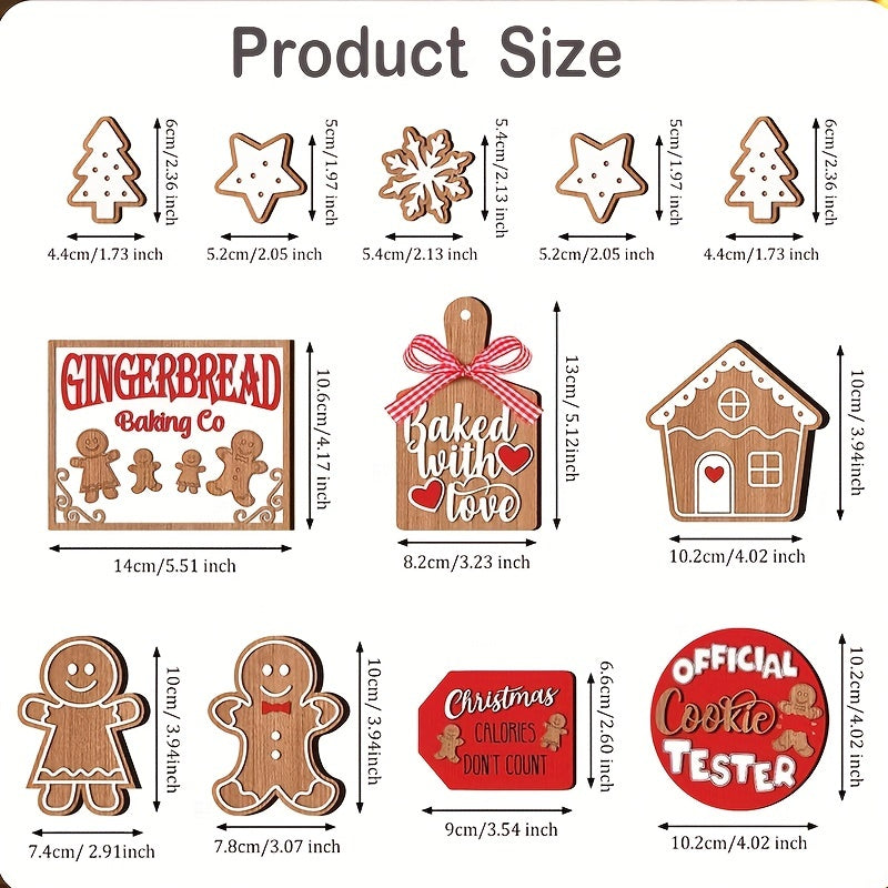 Christmas Tiered Tray Decor Wooden Sign Xmas Tabletop Farmhouse Coffee Signs
