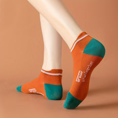 10 Pairs Letter Print Socks Low Cut Sports Socks Women's Stockings