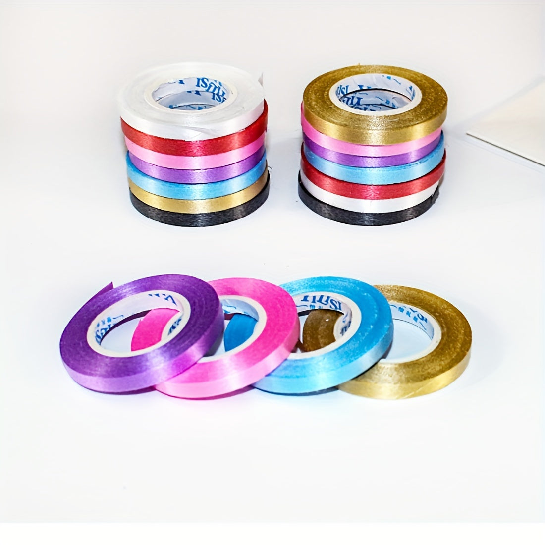 2 Rolls Ribbons Balloon Ties Party Decoration Supplies