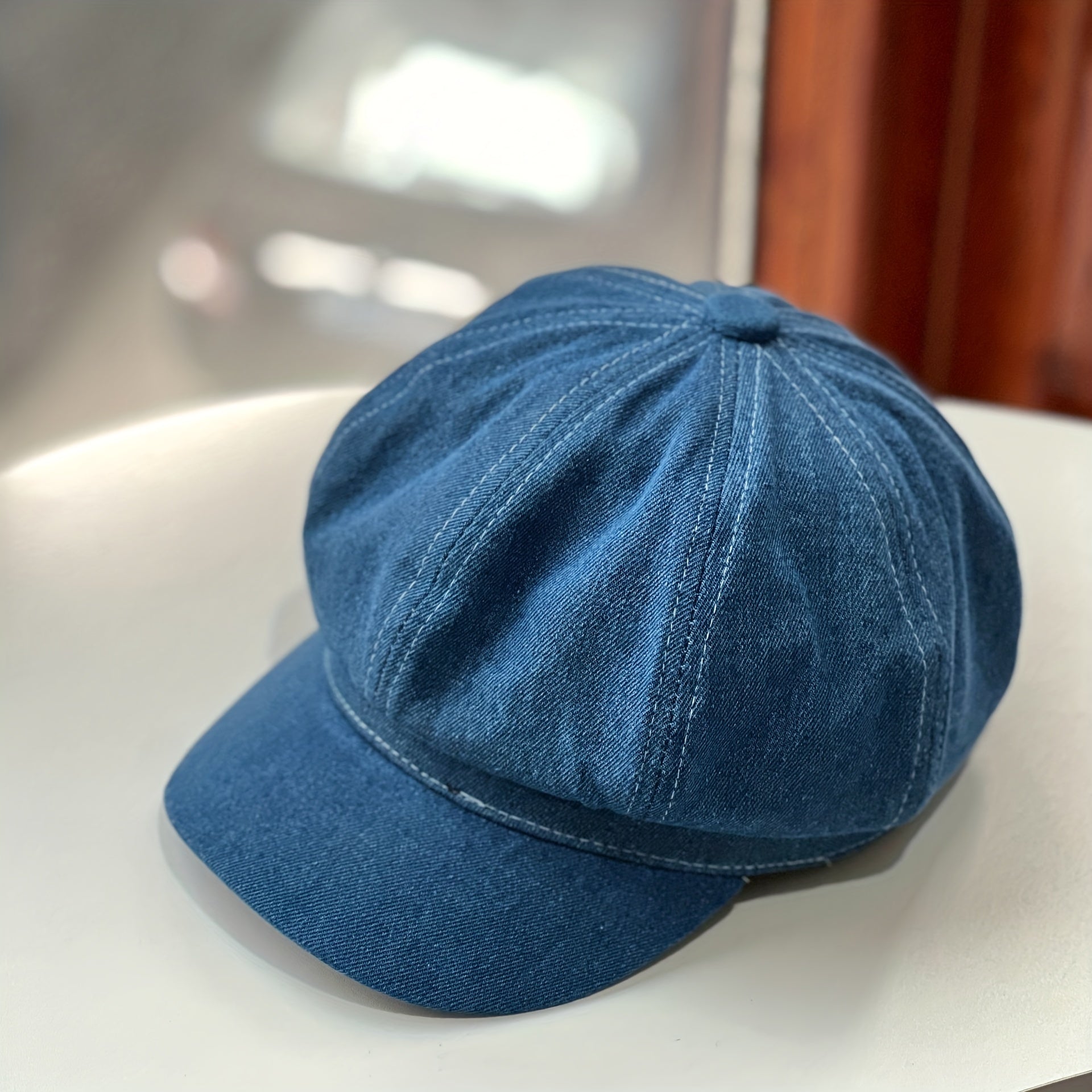 Cotton Breathable Retro Sunshade Plaid Hat For Men Women