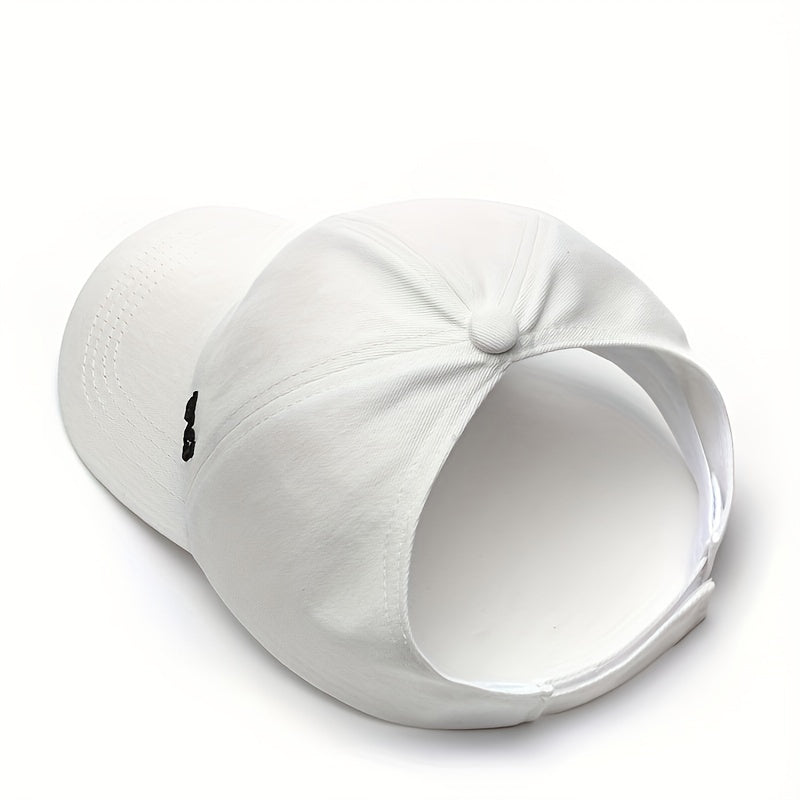 Unisex Adjustable Half empty Baseball Cap With Letter Embroidery