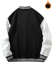 Happy Year Rabbit Graphic Men's Baseball Jacket