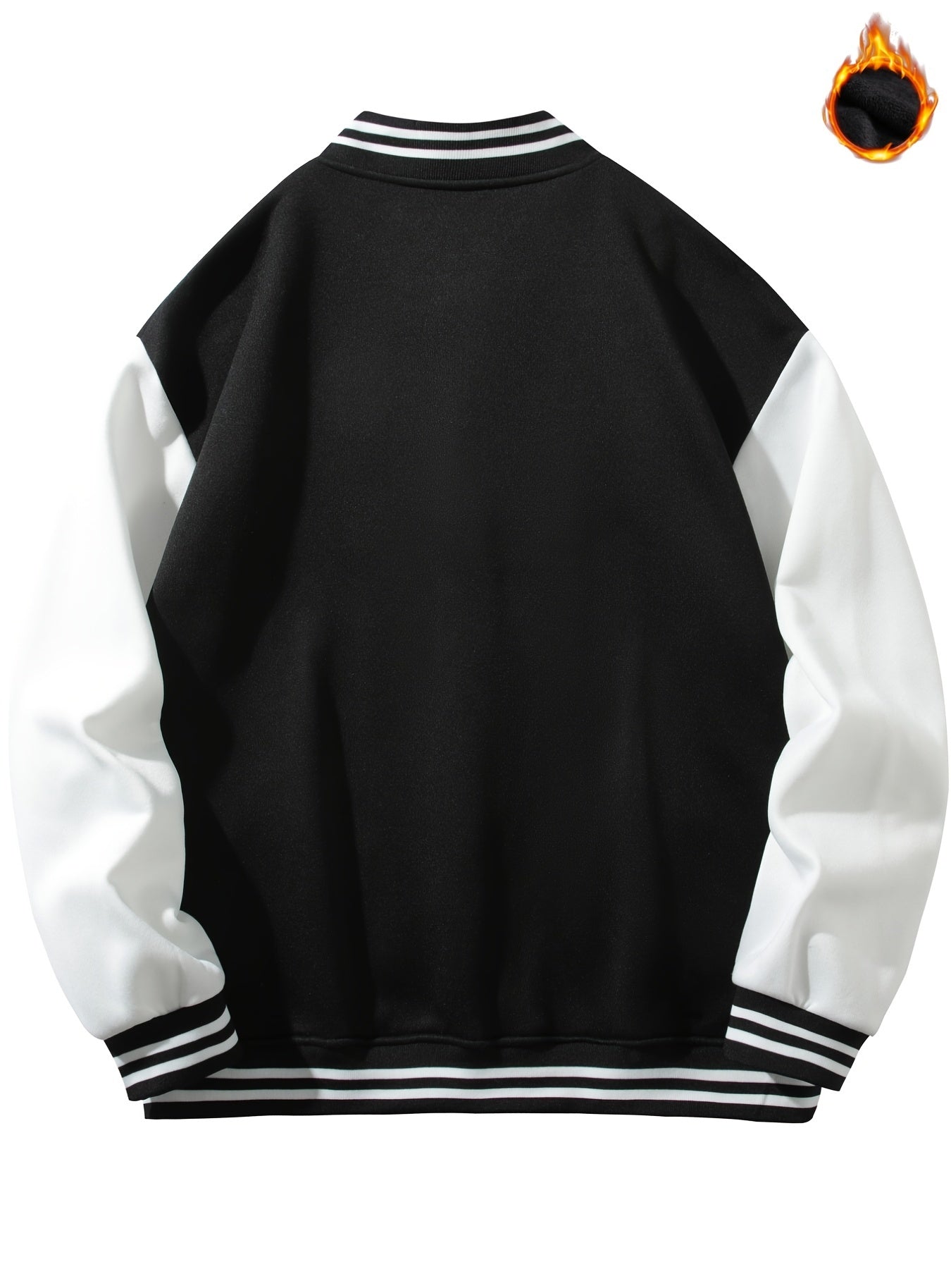 Life Is Palm Print Men's Casual Baseball Jacket