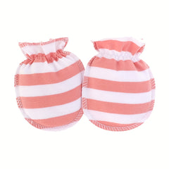 6 Pairs Newborn Cotton Cartoon Mittens for Infant Baby Girls and Boys