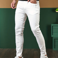 Men's Slim Fit Jeans Casual Street Style Stretch Denim Pants