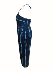 Tie Dye Halter Neck Cami Jumpsuit