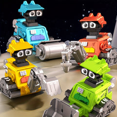 Kids Press Robot Inertia Eng Vehicle Excavator Toy