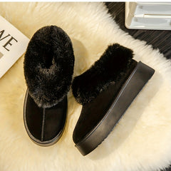 Women's Non slip Short Snow Boots Thickened Winter Warm Ankle Shoes