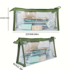 Clear PVC Waterproof Pencil Bag Stationery Organizer