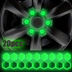 Set of 20 Car Tire Night Light Wheel Hub Screw Set