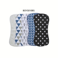Soft Cotton Burp Cloths for Baby Girl and Boy