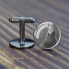 Men's Convex Glass Cufflinks