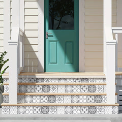 Moroccan Pattern Stair Sticker Self-adhesive Waterproof Wall Sticker