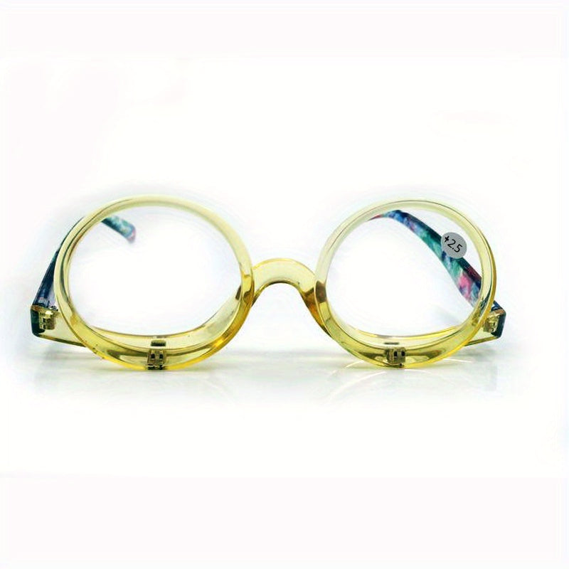2-In-1 Makeup Glasses Magnifying Flip Down Readers