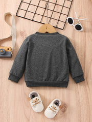 Baby Boys LiLBRO Print Active Pullover Sweatshirt Long Sleeve Crew Neck