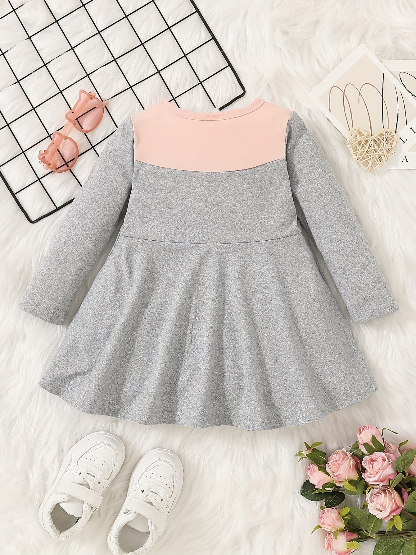 Baby Girls Long Sleeve Pleated Dress