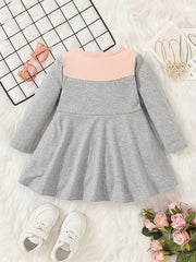 Baby Girls Long Sleeve Pleated Dress