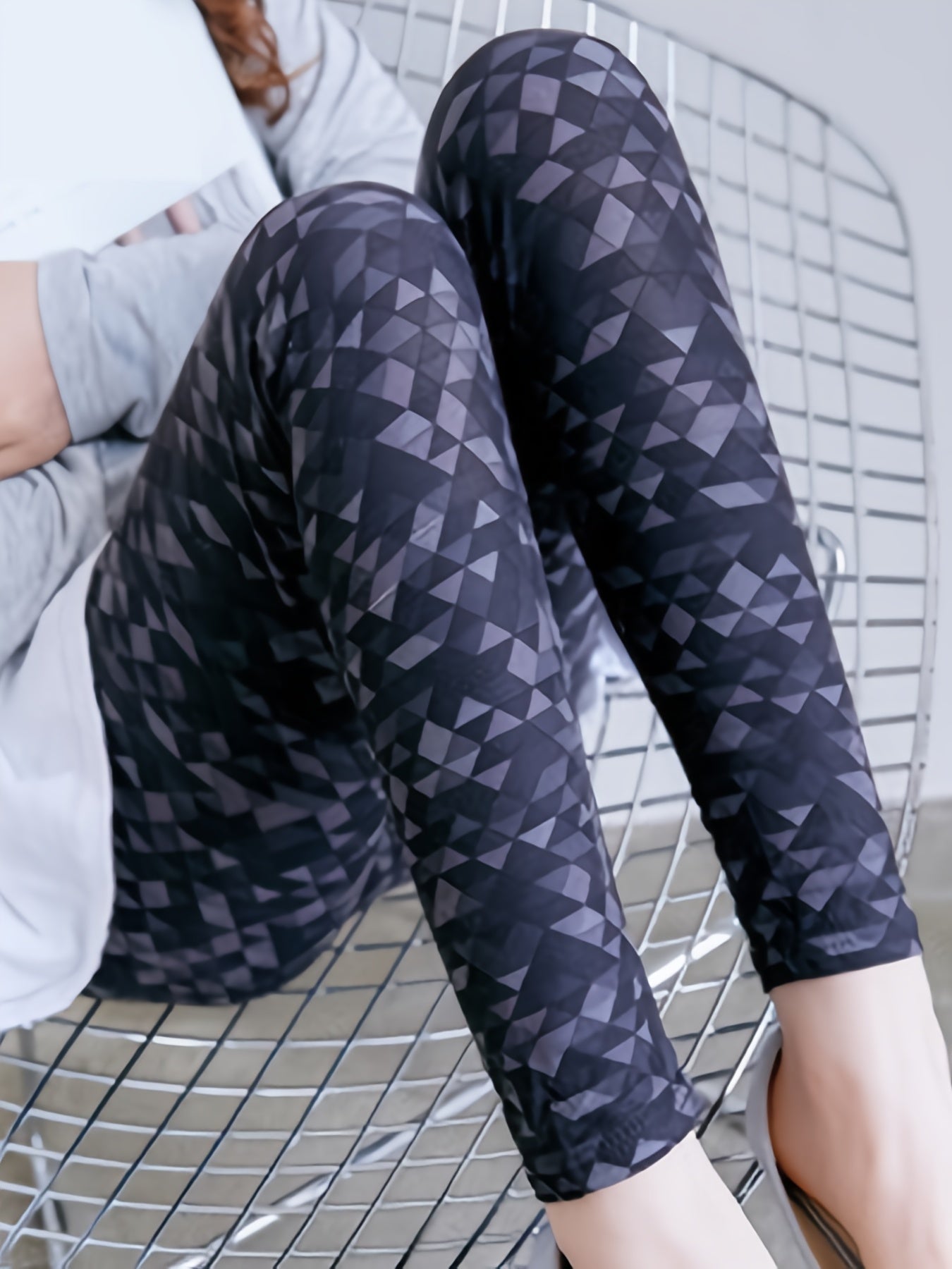 Print Skinny Leggings Casual Stretchy Women's Clothing