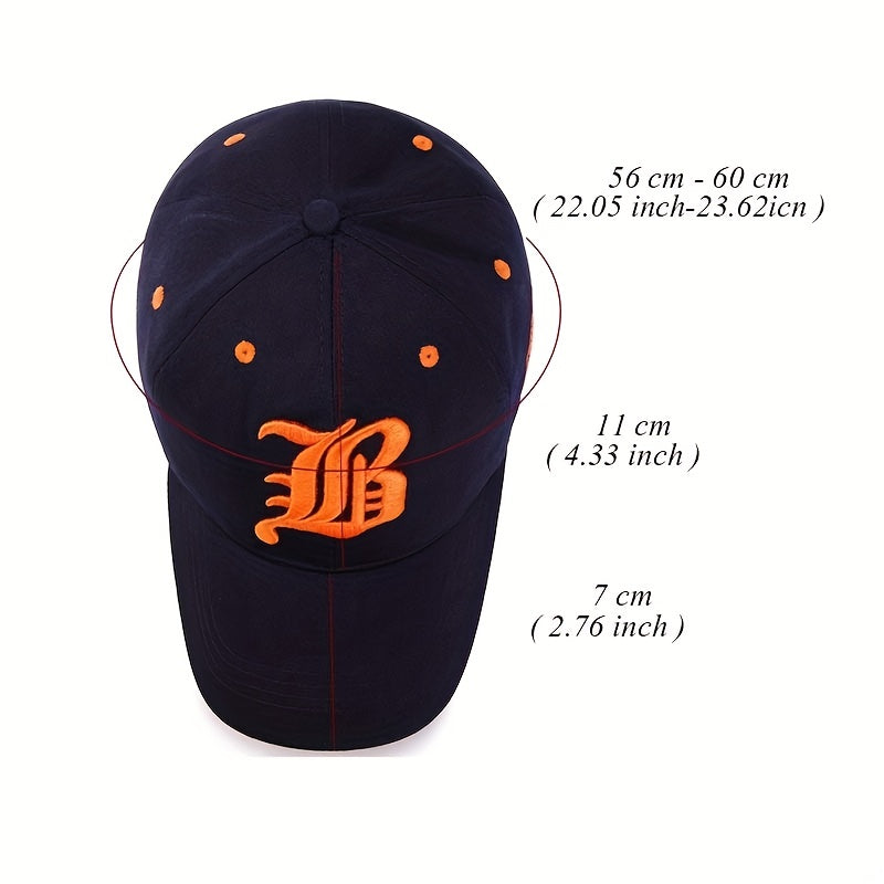 Gothic Letter Embroidery Baseball Cap Hip Hop Dad Hats Unisex Sun Hat