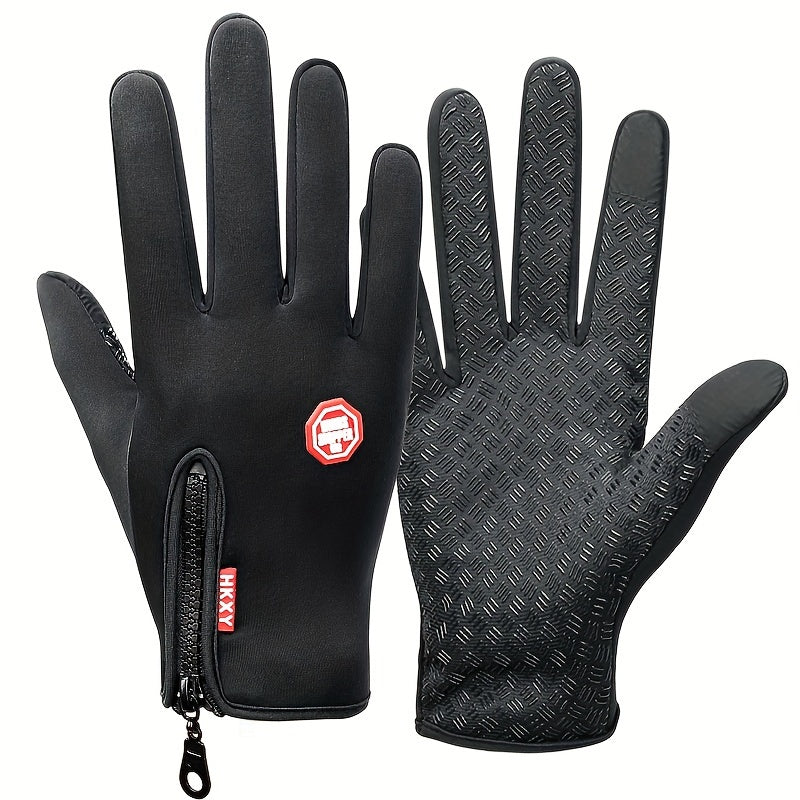 Winter Warm Fishing Gloves Windproof Waterproof Touch Screen Cycling Gloves