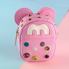 Girls Mini Coin Card Bag Wallet Waterproof Leather Key Bag